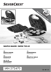 Manual SilverCrest SWEW 750 A2 Waffle Maker