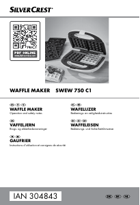 Manual SilverCrest SWEW 750 C1 Waffle Maker