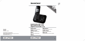 Manuál SilverCrest SDT 1.7 A3 Bezdrátový telefon