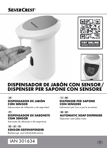 Manuale SilverCrest IAN 301634 Dosatore per sapone