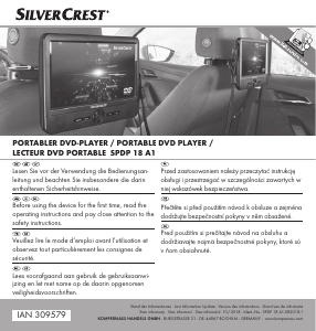 Mode d’emploi SilverCrest SPDP 18 A1 Lecteur DVD
