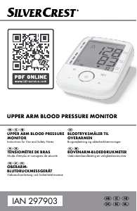 Manual SilverCrest IAN 297903 Blood Pressure Monitor