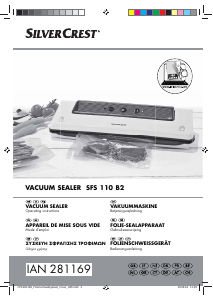 Handleiding SilverCrest IAN 281169 Vacumeermachine