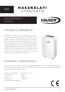 Használati útmutató Hauser DH-3501 Páramentesítő