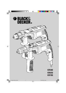 Εγχειρίδιο Black and Decker KR580CRE Κρουστικό δράπανο