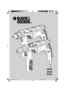 Manual de uso Black and Decker KR650CRE Taladradora de percusión