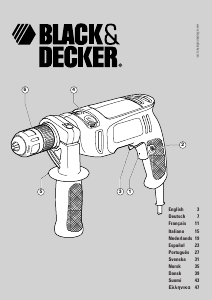 Manual Black and Decker KR510XC Berbequim de percussão