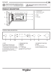 Manual Whirlpool AMW 4910 IX Microwave