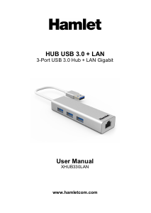 Handleiding Hamlet XHUB330LAN USB hub