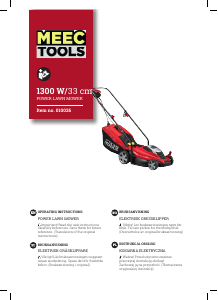 Manual Meec Tools 010-026 Lawn Mower