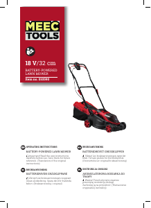 Bruksanvisning Meec Tools 010-590 Gräsklippare