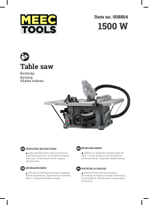 Handleiding Meec Tools 008-804 Tafelzaag