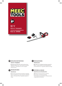 Instrukcja Meec Tools 009-536 Nożyce do żywopłotu