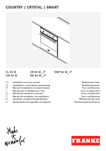 Mode d’emploi Franke CR 86 M BK/F Four