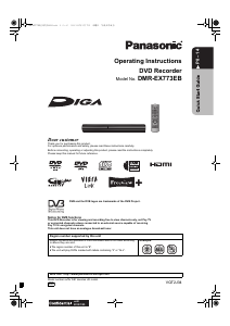 Bruksanvisning Panasonic DMR-EX773EB DVD spelare