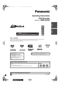 Bruksanvisning Panasonic DMR-EH545EG DVD spelare
