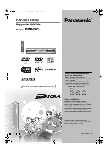 Instrukcja Panasonic DMR-E85HEP Odtwarzacz DVD