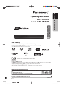 Bruksanvisning Panasonic DMR-EX769EB DVD spelare