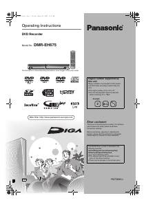 Handleiding Panasonic DMR-EH675 DVD speler