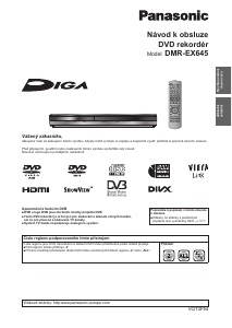 Manuál Panasonic DMR-EX645 Přehrávač DVD