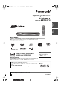 Handleiding Panasonic DMR-EX72S DVD speler