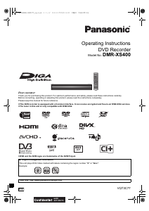 Bruksanvisning Panasonic DMR-XS400EG DVD spelare