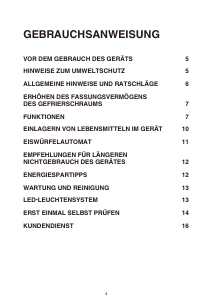 Bedienungsanleitung Bauknecht GKN 182 Gefrierschrank