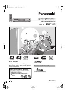 Manual Panasonic DMR-T6070 DVD Player