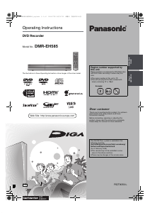 Manual Panasonic DMR-EH585 DVD Player