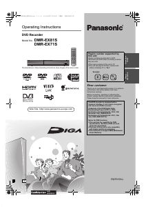 Manual Panasonic DMR-EX71S DVD Player