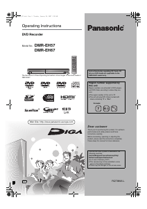 Manual Panasonic DMR-EH57 DVD Player