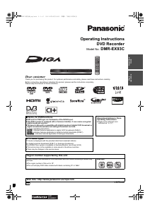 Manual Panasonic DMR-EX93CEG DVD Player