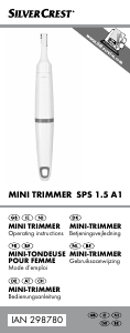 Handleiding SilverCrest SPS 1.5 A1 Wenkbrauwtrimmer