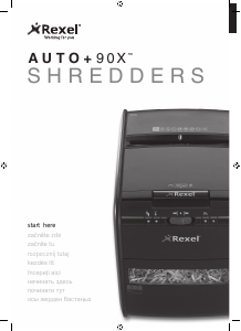 Manual Rexel Auto+ 90X Paper Shredder