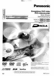 Mode d’emploi Panasonic DMR-E100 Lecteur DVD