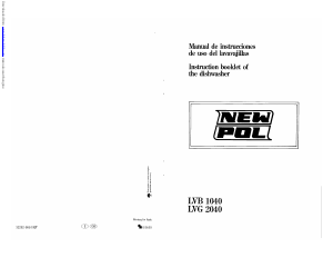 Manual de uso New Pol LVB 1040 Lavavajillas