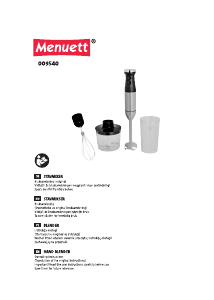 Bruksanvisning Menuett 009-540 Stavmixer