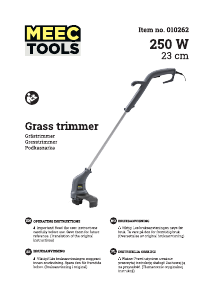 Instrukcja Meec Tools 010-262 Podkaszarka do trawy