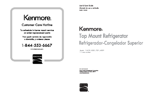 Handleiding Kenmore 111.69335 Koel-vries combinatie