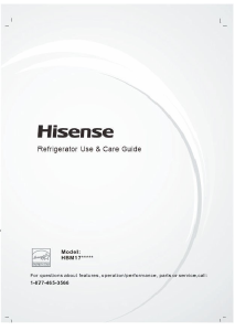 Manual de uso Hisense HBM1715855 Frigorífico combinado