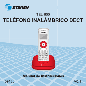Manual de uso Steren TEL-600 Teléfono inalámbrico