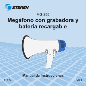 Manual de uso Steren MG-255 Megáfono