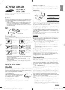 Mode d’emploi Samsung SSG-5150GB Lunettes 3D