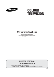 Manual Samsung CW28D83N Television