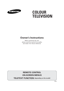 Manual Samsung CW25D83N Television