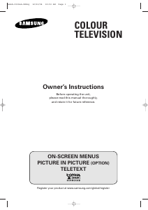 Manual Samsung WS28M166VGX Television