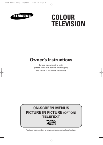 Manual Samsung WS-32M206T Television