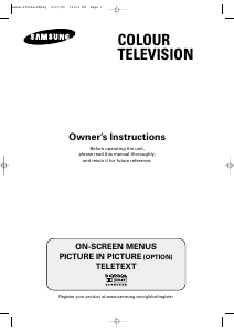 Manual Samsung WS-32Z308P Television