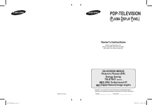 Manual Samsung PS-50Q97HD Plasma Television