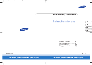 Manual Samsung DTB-B460F Digital Receiver